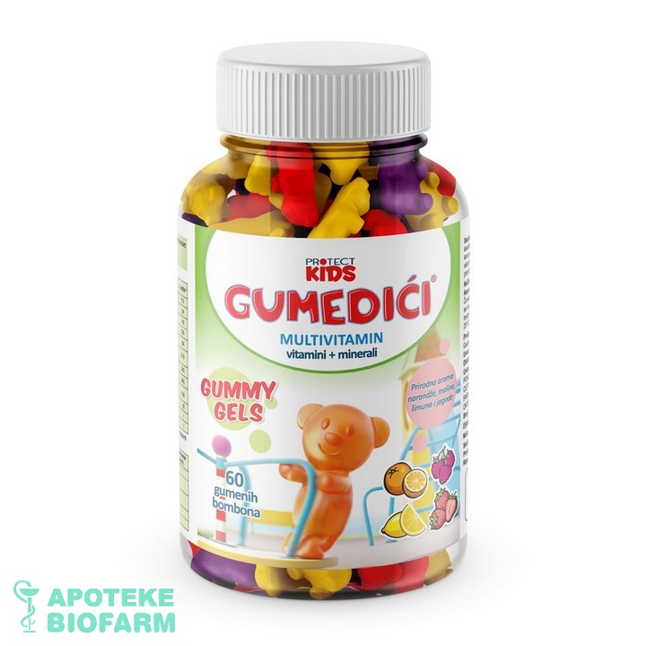 GUMEDIĆI multivit.+minerali bombone za decu a.60 Protect Kids Gumedići Multivit.+Minerali Bombone Za Decu A.60 Protect Kids