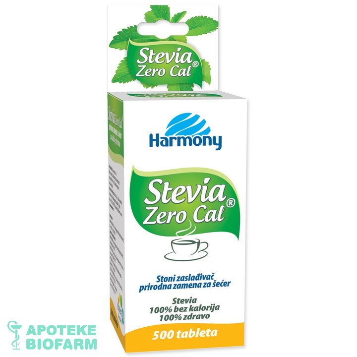 HARMONY Stevia Zero Cal tabl. a.500kom. (prirodna zamena za šećer) Harmony Stevia Zero Cal Tabl. A.500Kom. (Prirodna Zamena Za Šećer)