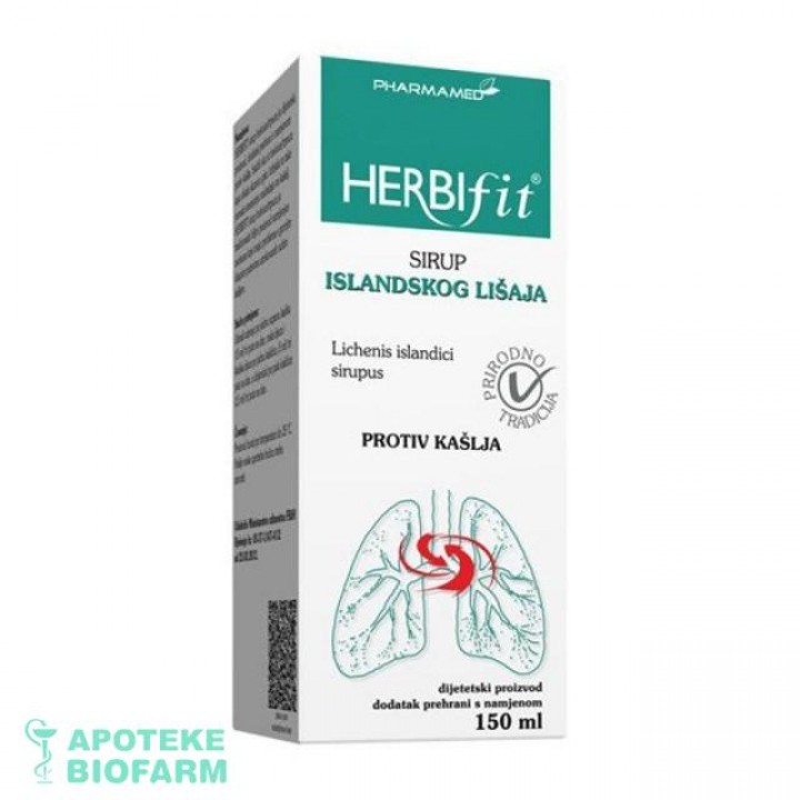HERBIFIT SIRUP ISLANDSKI LIŠAJ 150ML Herbifit Sir.island.lišaj 150Ml