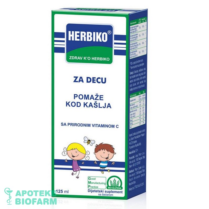 Herbiko Sirup Dečji Za Kašalj 125Ml
