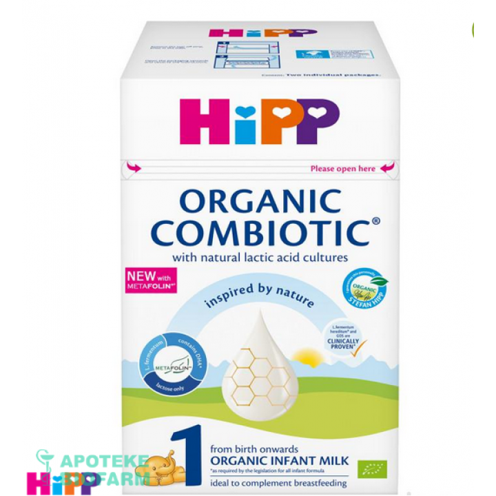 HIPP 1 COMBIOTIC MLEKO 800G Hipp 1 Combiotic Početno Mleko 800G Za Odojčad
