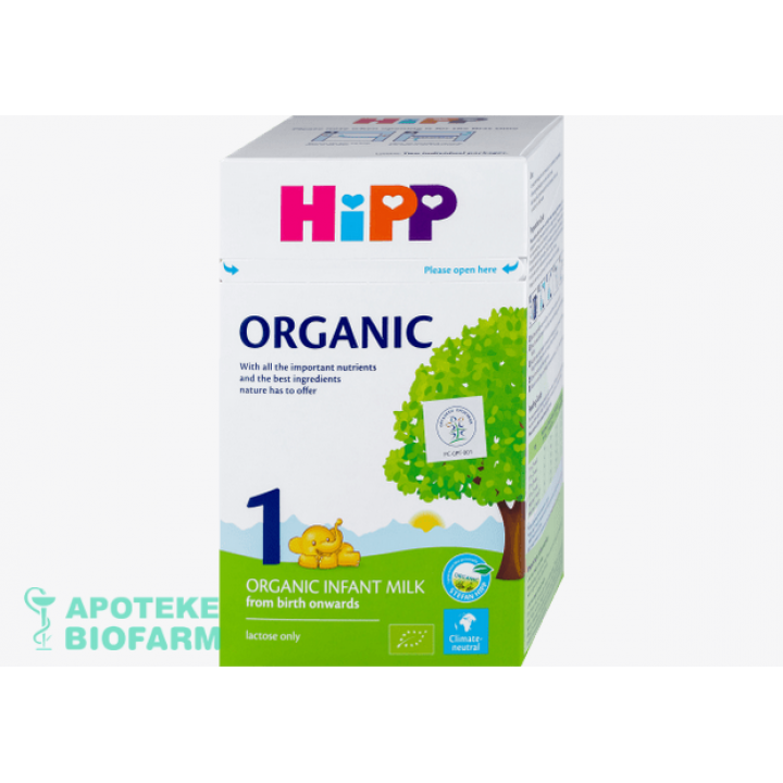 HIPP 1 ORGANIC MLEKO 800G Hipp 1 Organic Početno Mleko 800G Za Odojčad