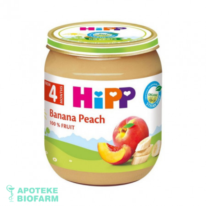 Hipp Kas.breskva+Banana 125G 4+