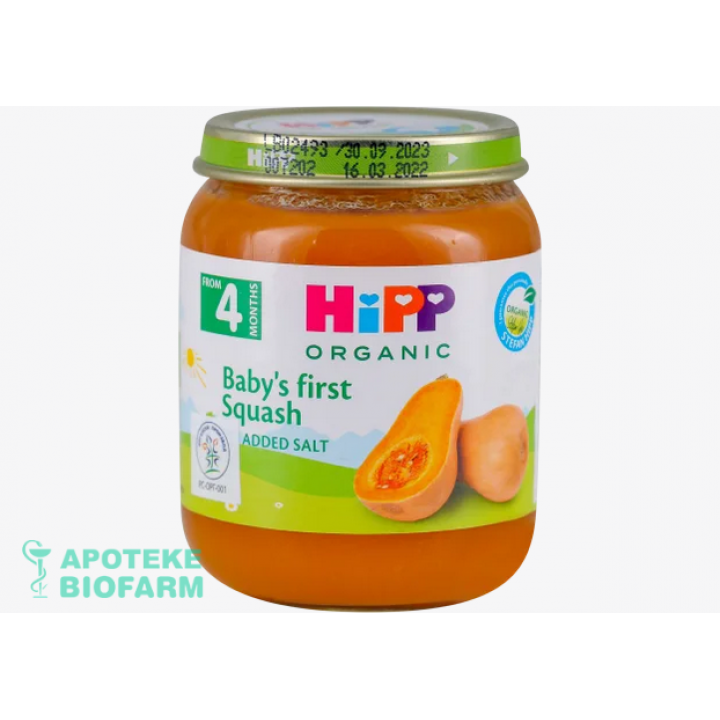 HIPP KAŠICA PRVA BUNDEVA 4+ 125G Hipp Kaš.prva Bundeva 4+ 125G