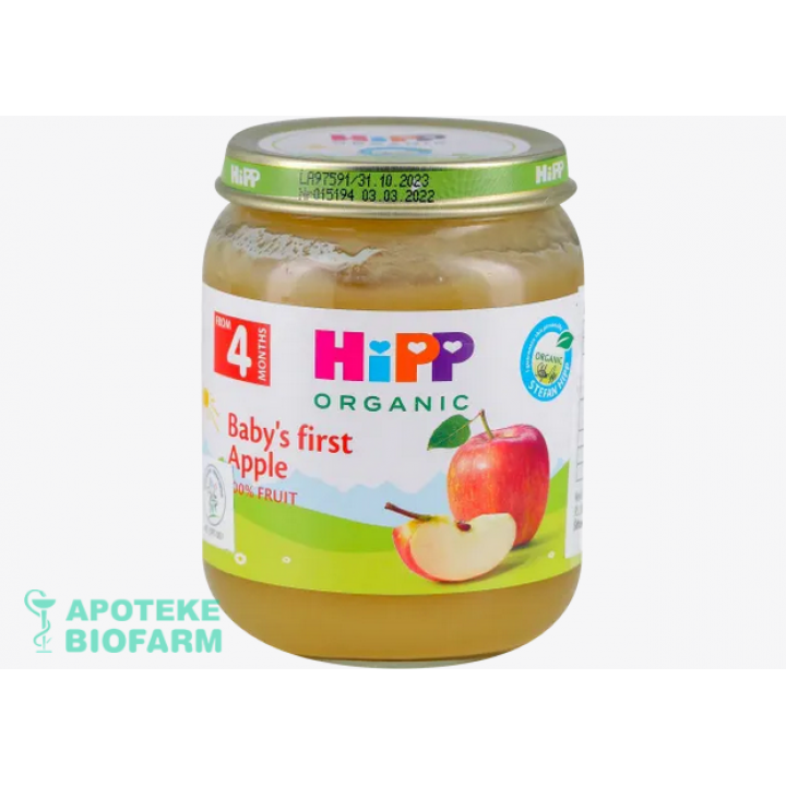Hipp Kaš.jabuka Bebi 125G 4+