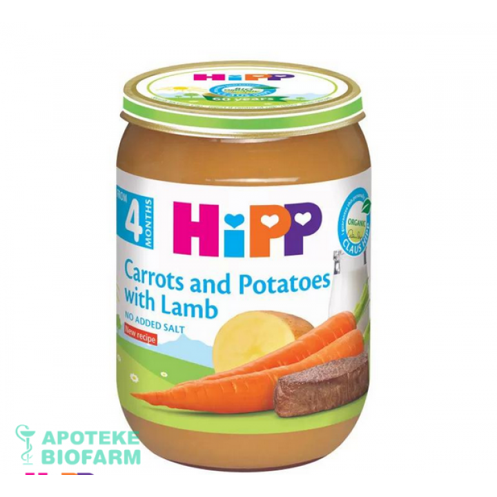 Hipp Kaša Jagnjetina+Šarg.+Kromp.190G