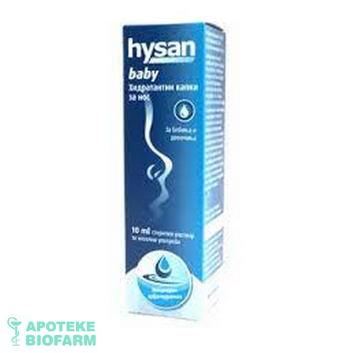 HYSAN BABY SOL. ZA NOS 10ml Hysan Baby Sol. Za Nos 10Ml