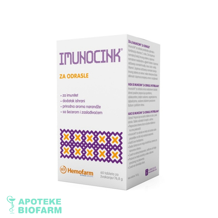 Imunocink Za Odrasle Tbl. 60X(10Mg+300Mg)