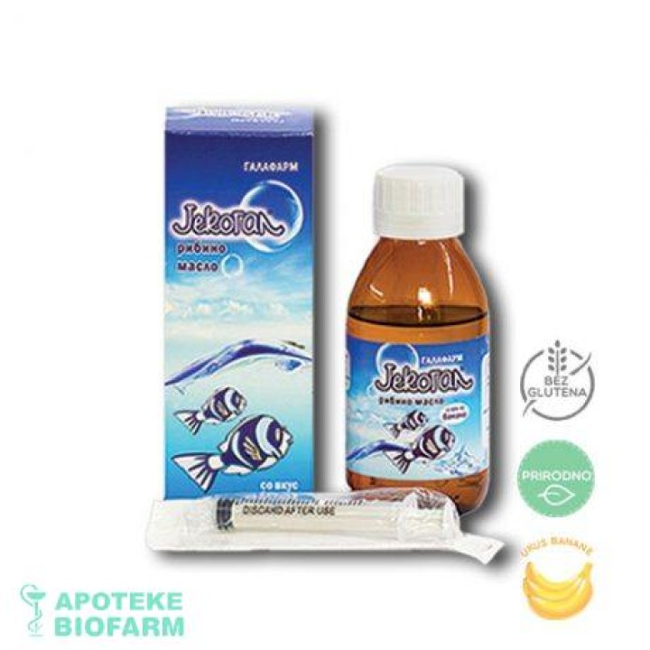 Gala Jekogal Riblje Ulje Sa Ukusom Banane 100Ml