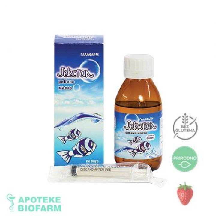 Gala Jekogal Riblje Ulje Sa Ukusom Jagode 100Ml