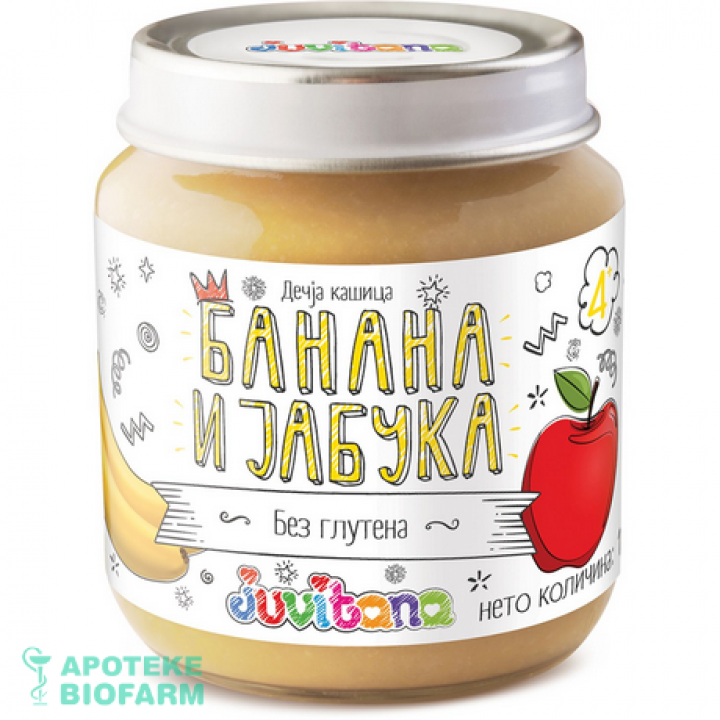 Juvitana Kasica Banana+Jabuka 128G 6309