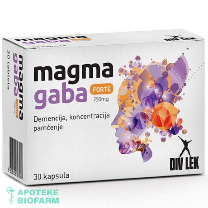 MAGMA GABA FORTE KAPSULE 30X750MG Magma Gaba Forte Cps. 30X750Mg