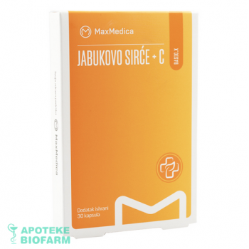 MAX MEDICA JABUKOVO SIRĆE+VITAMIN C KAPSULE A30 MAX MEDICA JABUKOVO SIRĆE+VITAMIN C KAPSULE A30