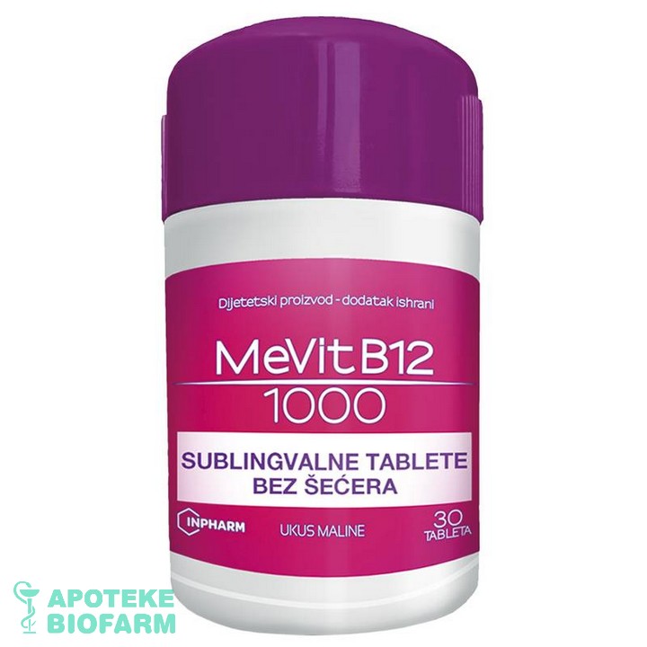 MEVIT B12 1000MCG TABLETE A30 Mevit B12 1000Mcg Tbl.a30