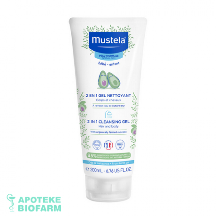 Mustela Samp.2U1 Kosa/Telo 200Ml