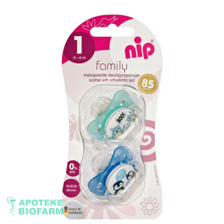 Nip Family Varalica Silikon 0-6M A2