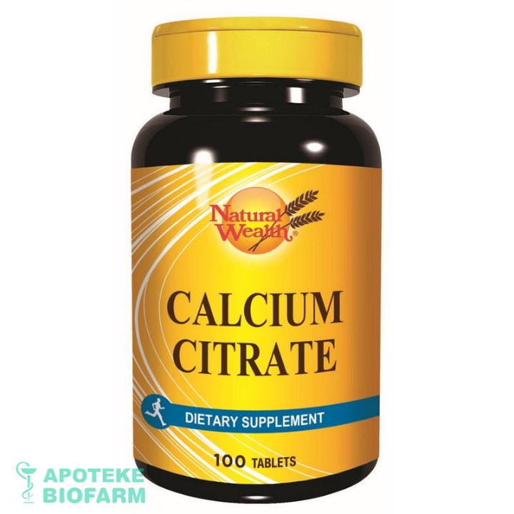 NW CALCIUM CITRATE TABLETE 100x200mg Nw Calcium Citrate Tabl. 100X200Mg