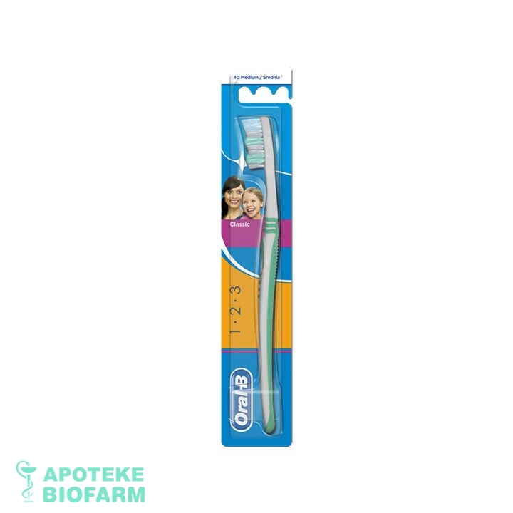 ORAL B ČETKICA ZA ZUBE CLASIC 3EF 40 MEDIUM Oral B Četkica Za Zube Clasic 3Ef 40 Medium