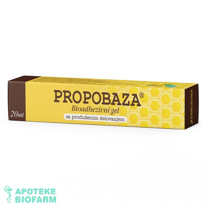 PROPOBAZA bioadhezivni gel 20mL Propolis Propobaza Bioadhezivni Gel 20Ml Propolis