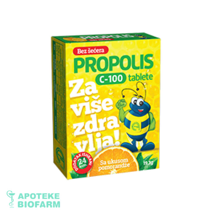 PROPOLIS C-100 BEZ SECERA TABLETE A24 Propolis C-100 Bez Secera Tbl. A24