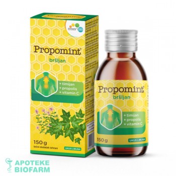 PROPOMINT BRŠLJAN 6+ SIRUP 150G Esensa PROPOMINT BRŠLJAN 6+ SIRUP 150G Esensa