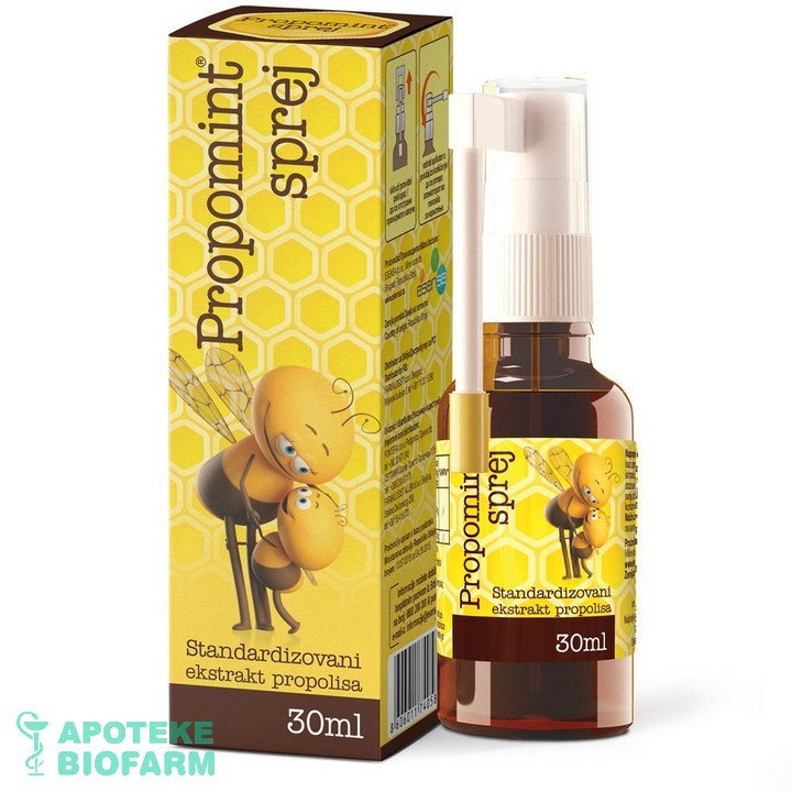 Propomint Sprej Rastvor 30Ml Antiseptik Za Usta Propolis