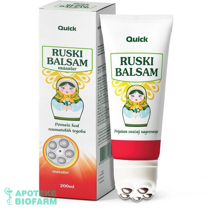 Quick Ruski Balzam Masažer 200Ml