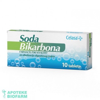 SODA BIKARBONA tabl. 10x650mg Celasa