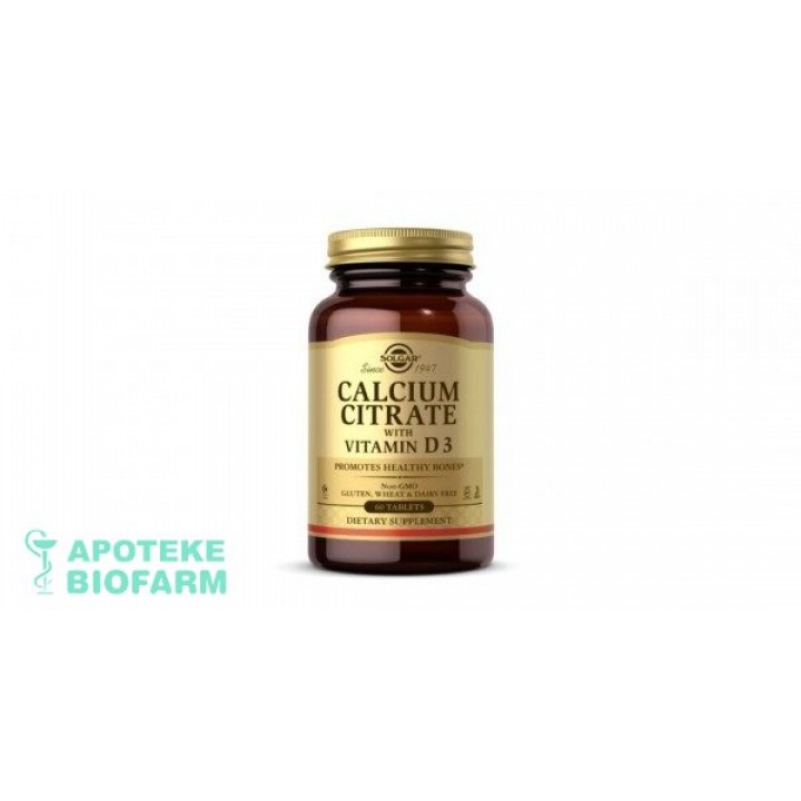 Solgar Ca Citrat+Vit.d Tbl.a60