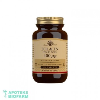 SOLGAR FOLACIN TABLETE 100X400MCG