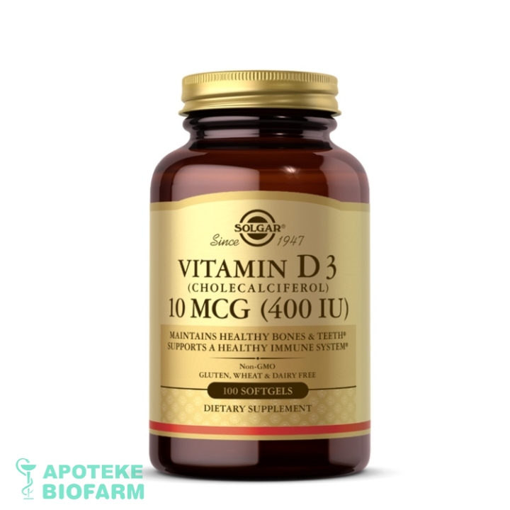 Solgar Vit.d3 400Ij Cps.a100