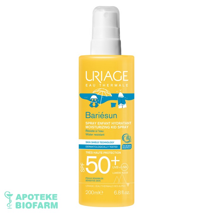 URIAGE BARIESUN KIDS SPREJ SPF50+ 200ML 9086 Uriage Bariesun Kids Sprej Spf50+ 200Ml 9086