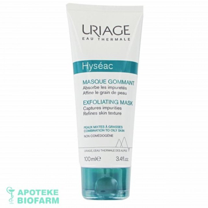 URIAGE HYSEAC EXFOLIJATING MASKA 100ML 003 Uriage Hyseac Exfolijating Maska 100Ml 003