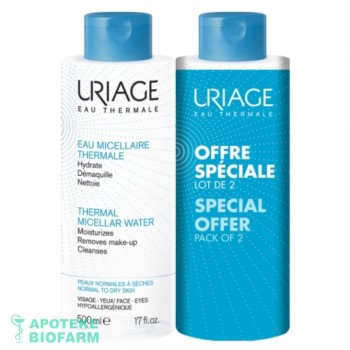 URIAGE MICELARNA VODA PLAVA 2x500ML