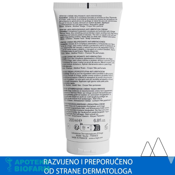 Uriage Xemose Krema 200Ml 1038