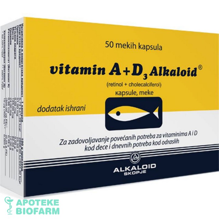 Vitamin A+D3 Caps A50