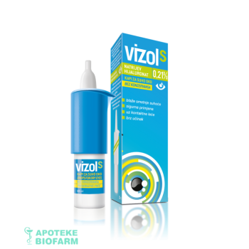 VIZOL S veštačke suze u kapima 0,21% 10ml