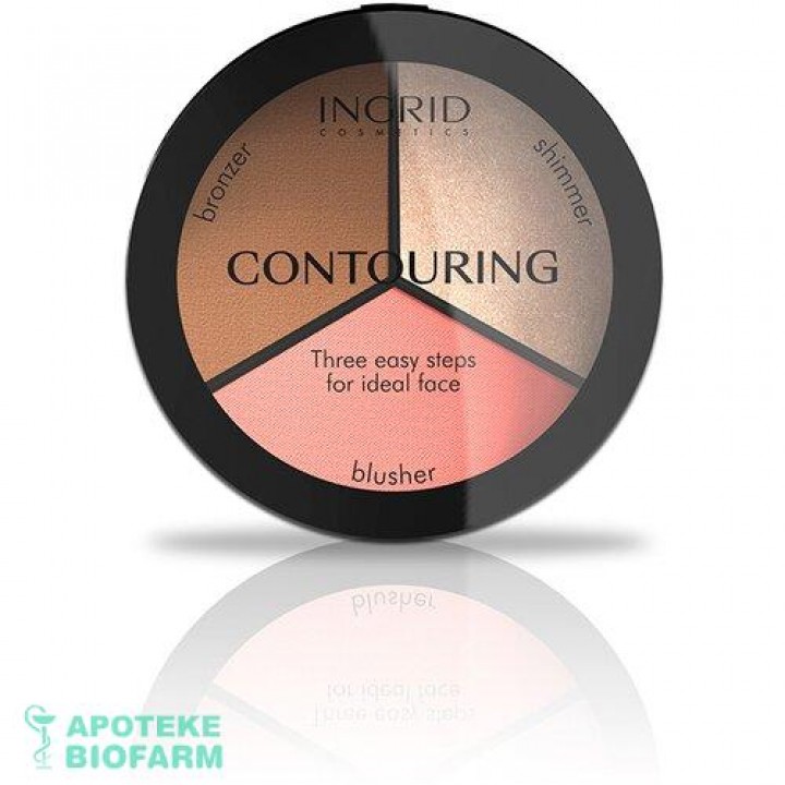 Ingrid Paleta Za Konture Lica 3U1
