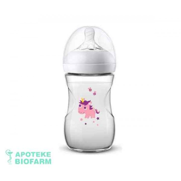 Avent Flašica Natural Unicorn 260Ml 70081