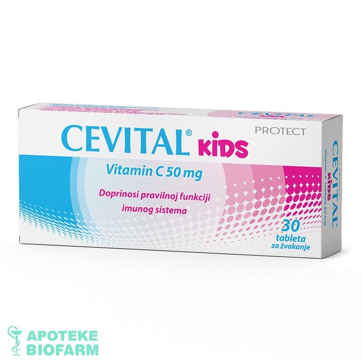 Cevital Kids Vit C Tbl 30X50Mg