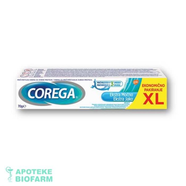 COREGA XL krema EXTRA STRONG MENTA XL 70g Corega Xl Krema Extra Strong Menta Xl 70G