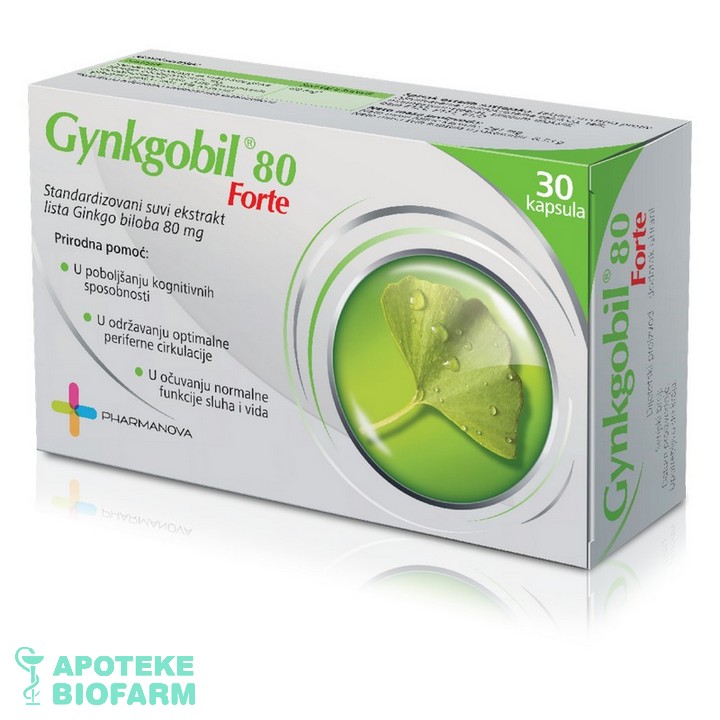 Gynkgobil Forte Cps.30X80Mg