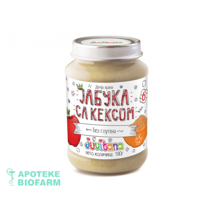 JUVITANA KAŠICA JABUKA+KEKS 190G Juvitana Kasica Jabuka+Keks 190G 567