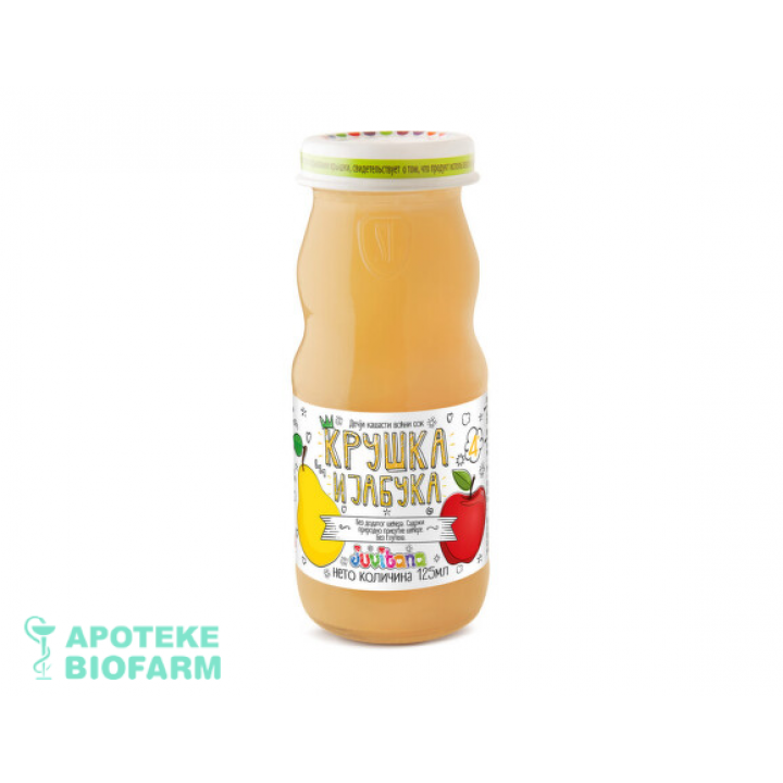 Juvitana Sok Kruska+Jabuka130G