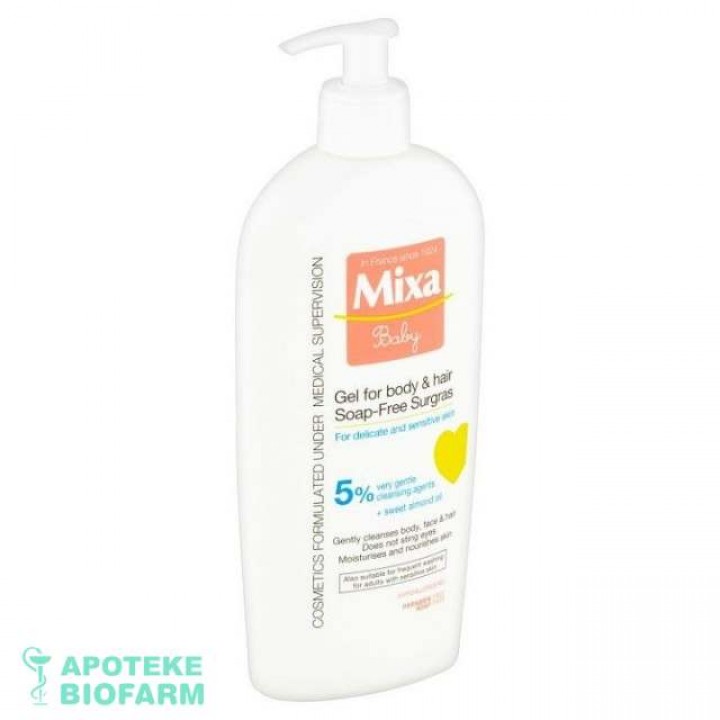 MIXA BABY GEL 2U1 400ML Mixa Baby 2U1 400Ml