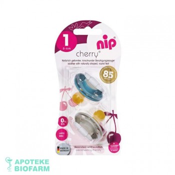 NIP FAMILY VARALICA CHERRY KAUČUK 0-6 M A2 NIP FAMILY VARALICA CHERRY KAUČUK 0-6 M A2