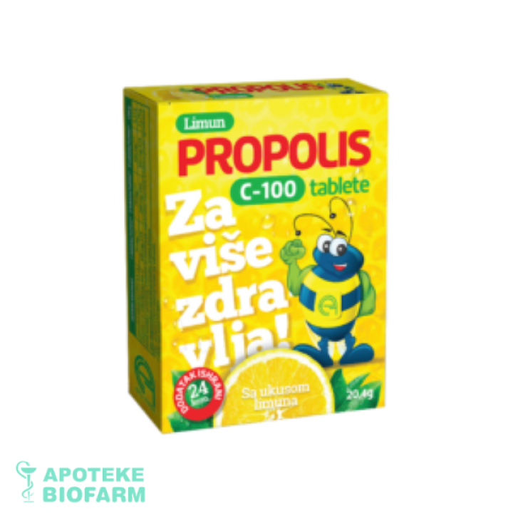 PROPOLIS C-100 LIMUN TABLETE A24 Propolis C-100 Limun Tbl. A24