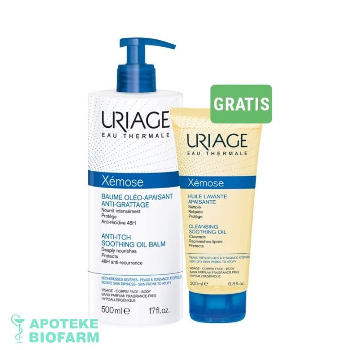 URIAGE XEMOSE BALZAM 500ML+ ULJE 200ML 1078 Uriage Xemose Balzam 500Ml+ Ulje 200Ml 1078