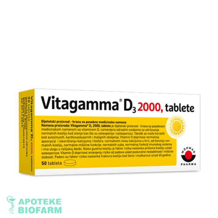 Vitagamma D3 2000 Tbl A50