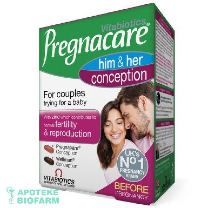 PREGNACARE FOR HIM&HER TBL 30+30 Pregnacare For Him&Her Tbl 30+30